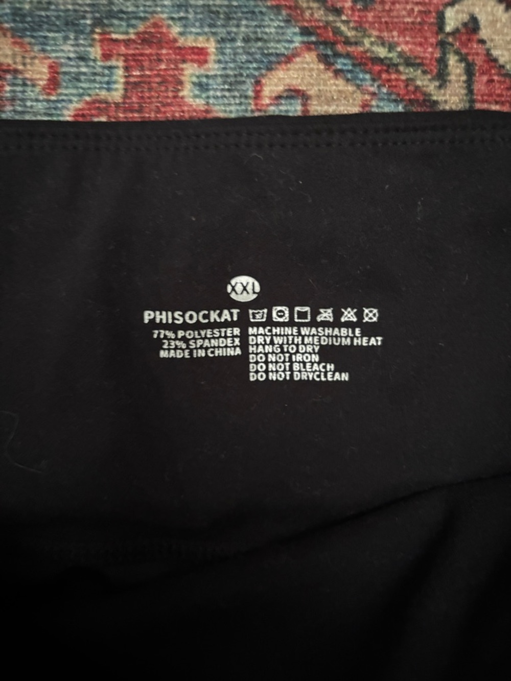Phisockat Sz XXL Black High-Waist Leggings - Picture 4 of 6